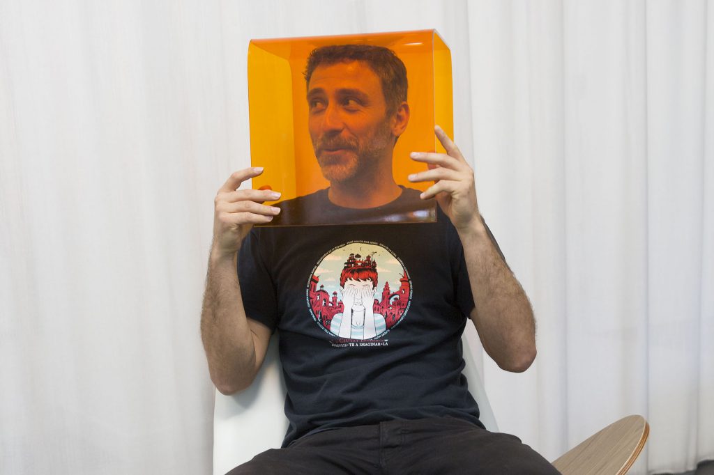 Miguel Brieva, durante la entrevista. Foto: David Fernández.