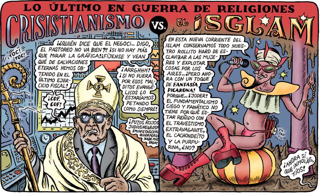 Viñeta de 'La gran aventura humana' de Miguel Brieva.