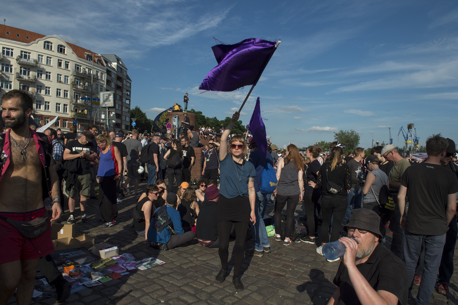 Protestas en Hamburgo durante la contracumbre contra el G20. / Álvaro Minguito