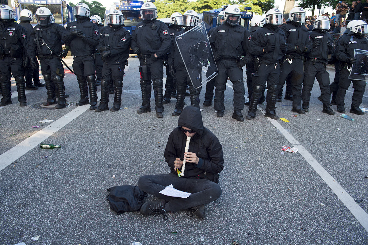 Protestas en Hamburgo durante la contracumbre contra el G20. / Álvaro Minguito